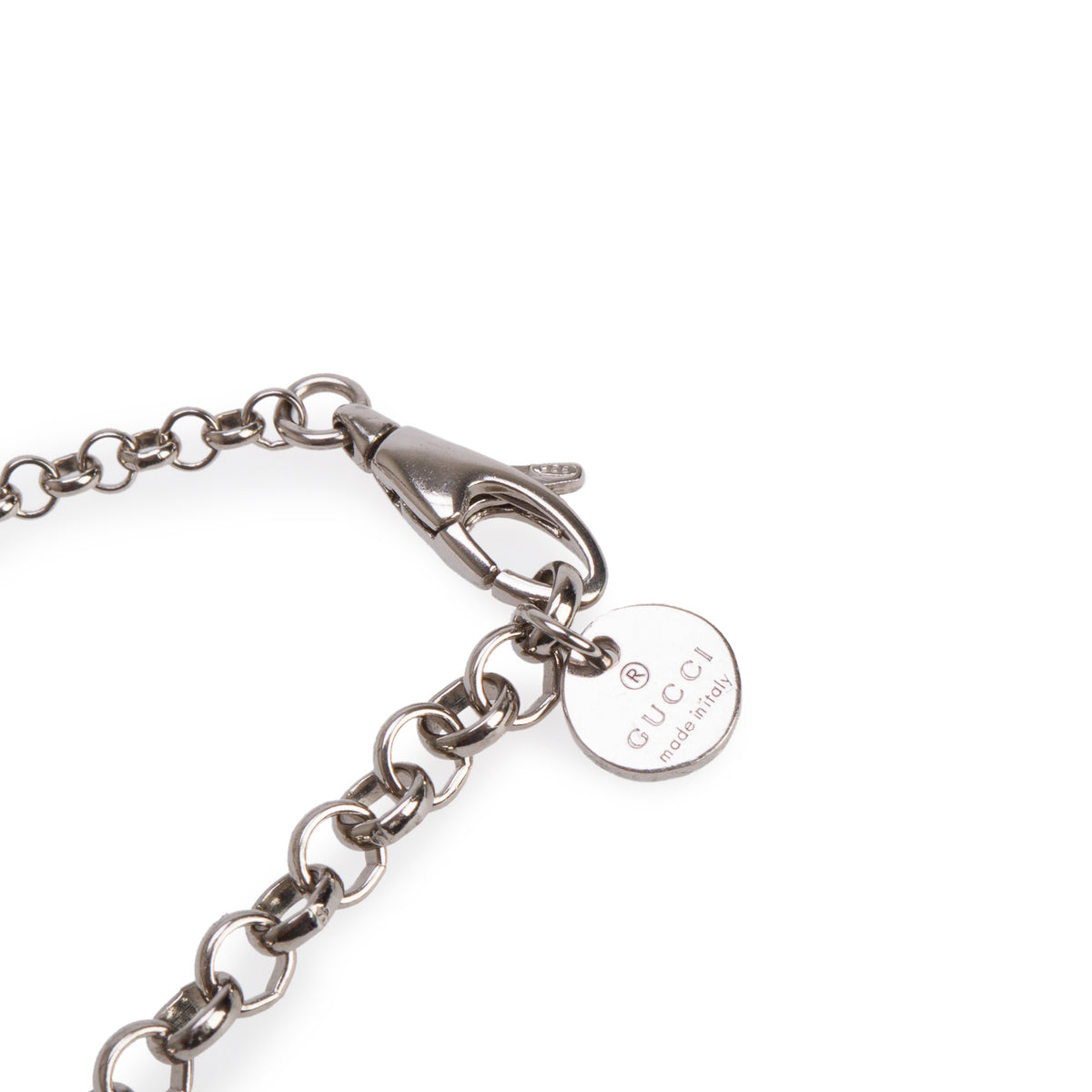 Gucci Sterling Silver Blind for Love Heart Pendant Necklace