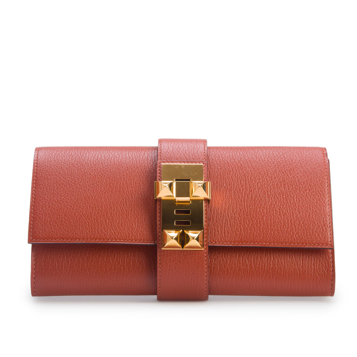 Hermes Moutarde Chevre Mysore Medor 23 w/ Box