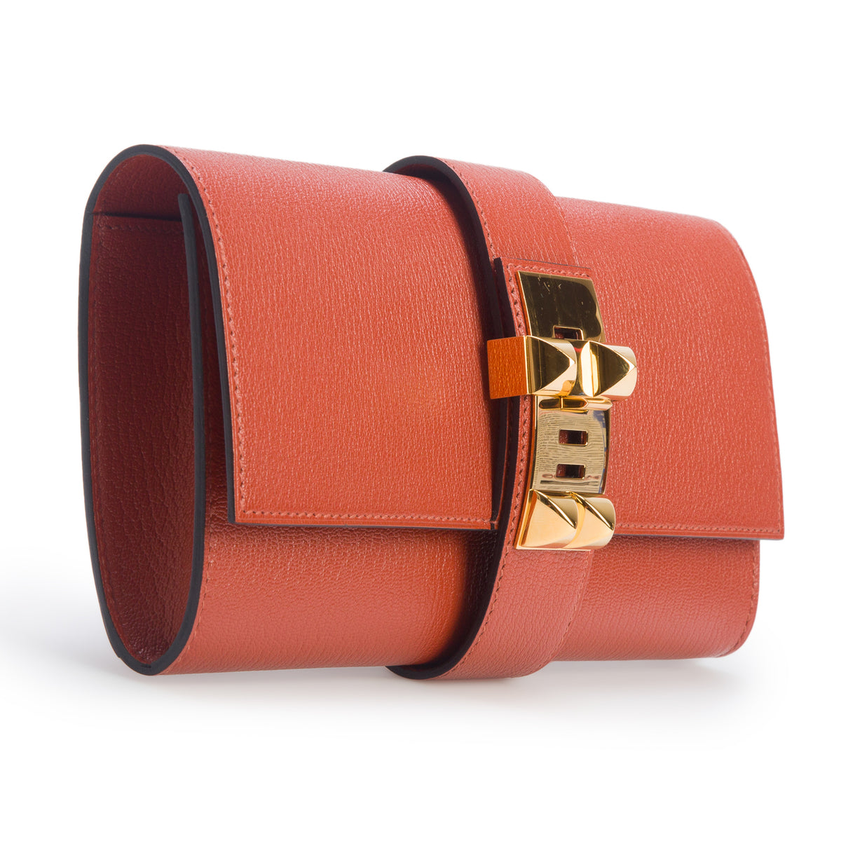 Hermes Moutarde Chevre Mysore Medor 23 w/ Box
