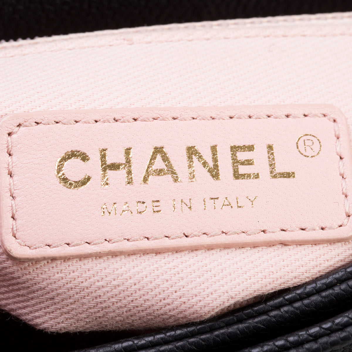 Chanel Black Caviar Quilted Leather Paris-Cuba Thread Around Flap Bag w/ Box & Authenticity Card