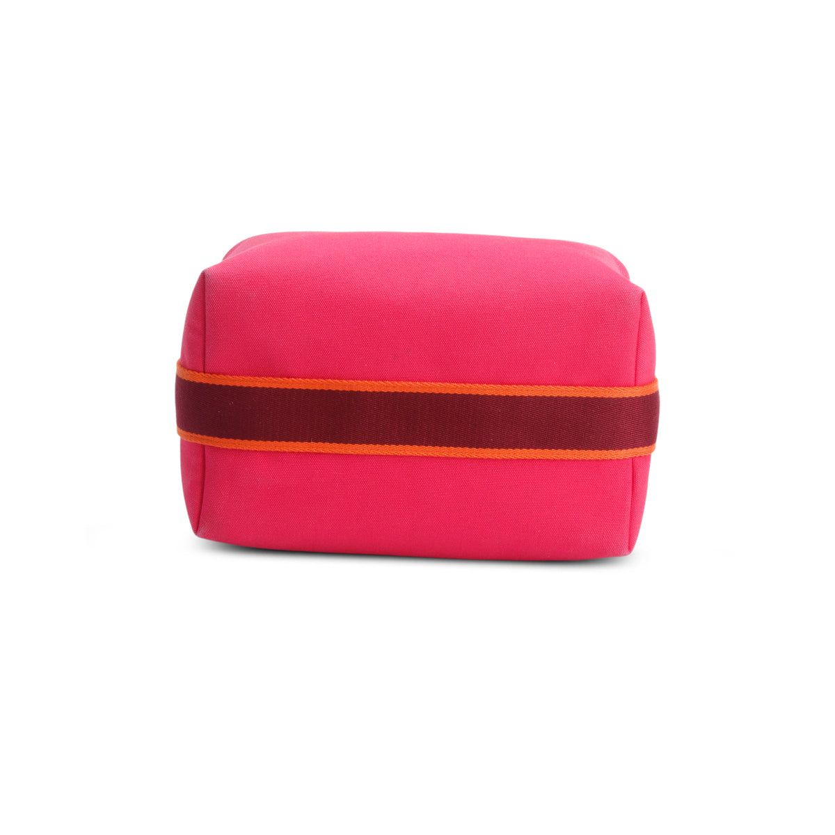 Hermes Hibiscus Canvas Large Bride-A-Brac Pouch