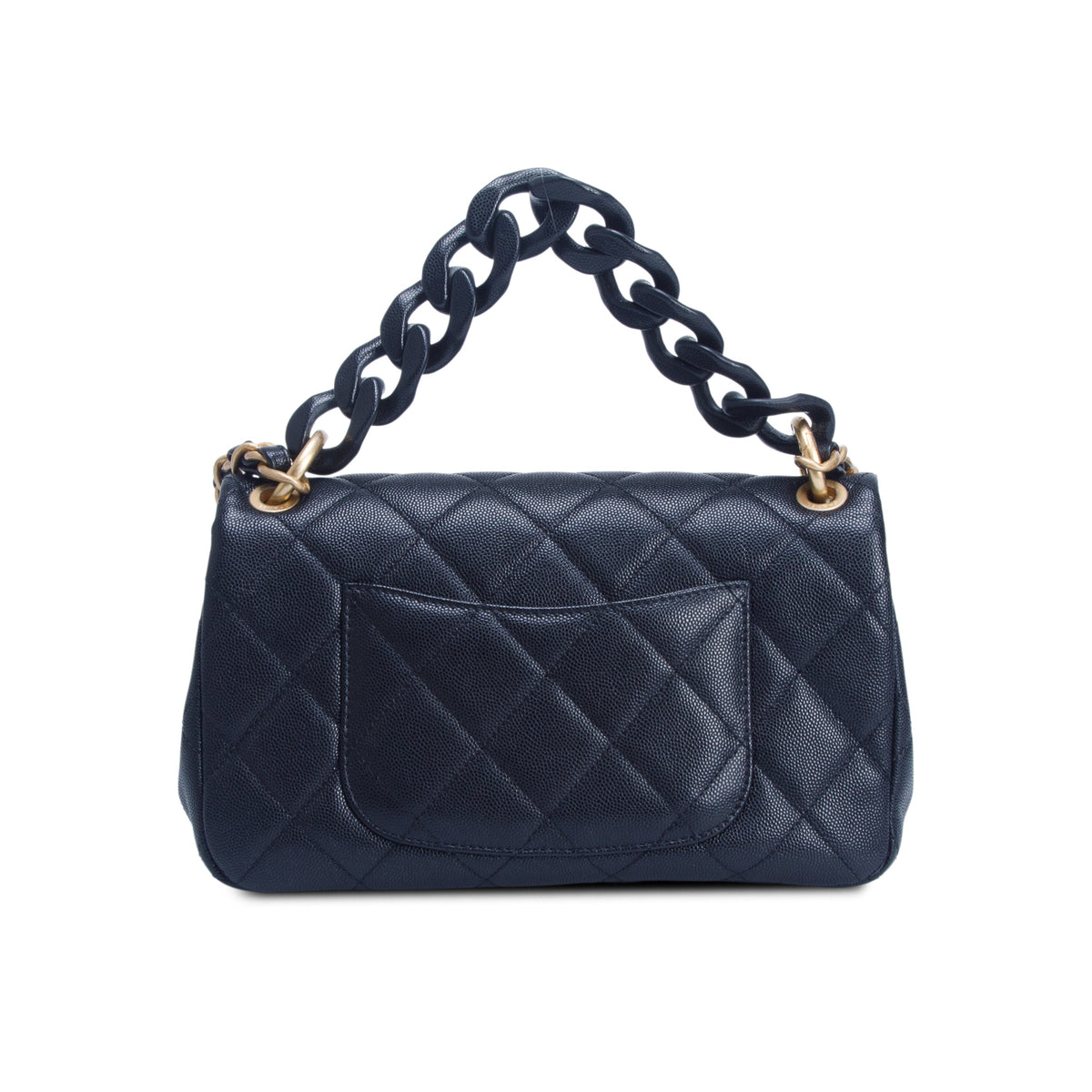 Chanel Black Quilted Caviar Funky Match Medium Flap