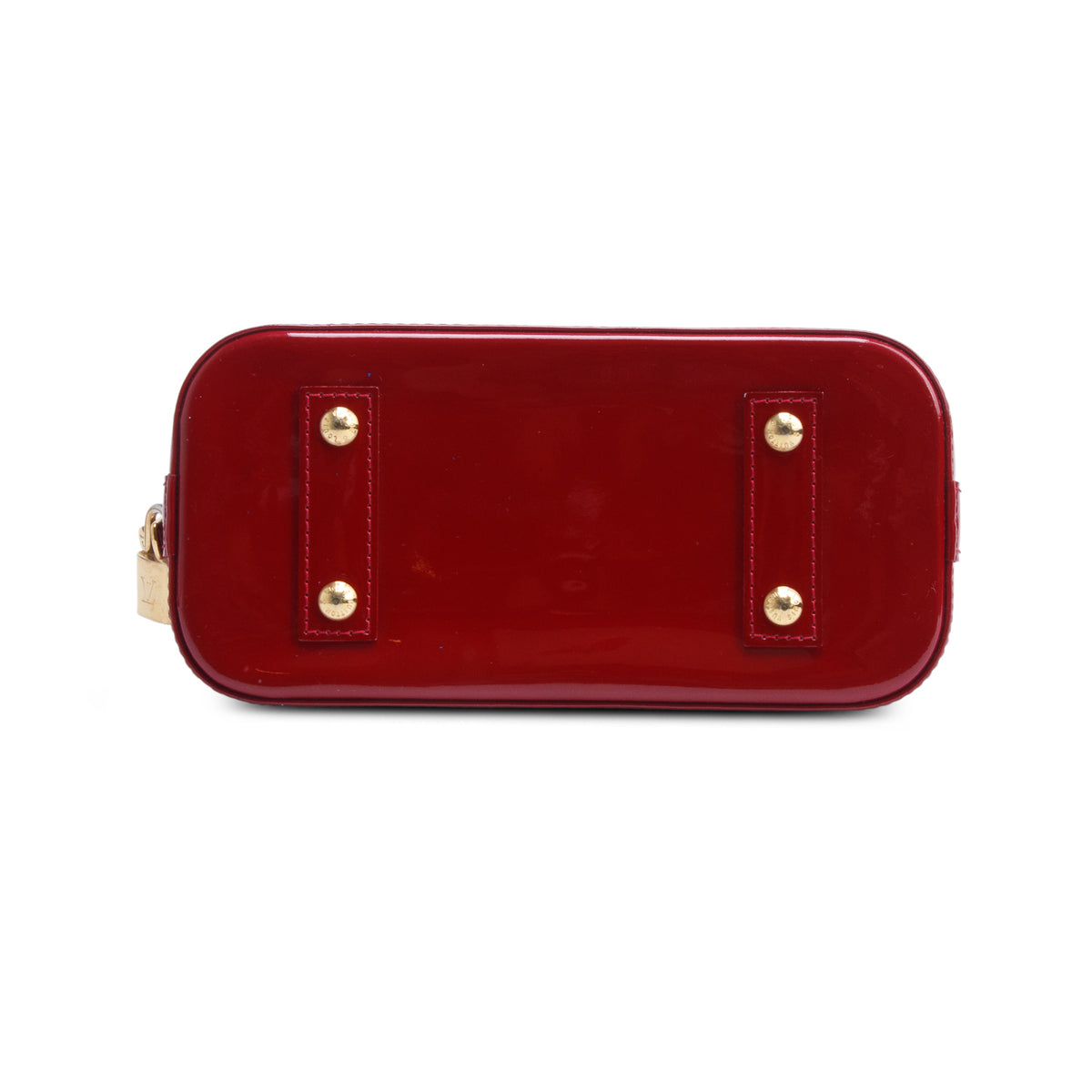 Louis Vuitton Red Vernis Alma BB w/ Strap