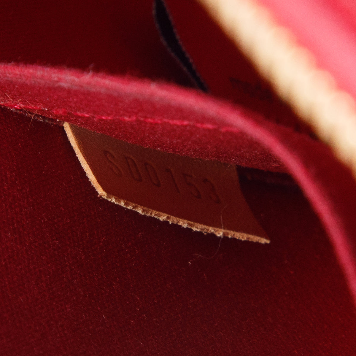 Louis Vuitton Red Vernis Alma BB w/ Strap
