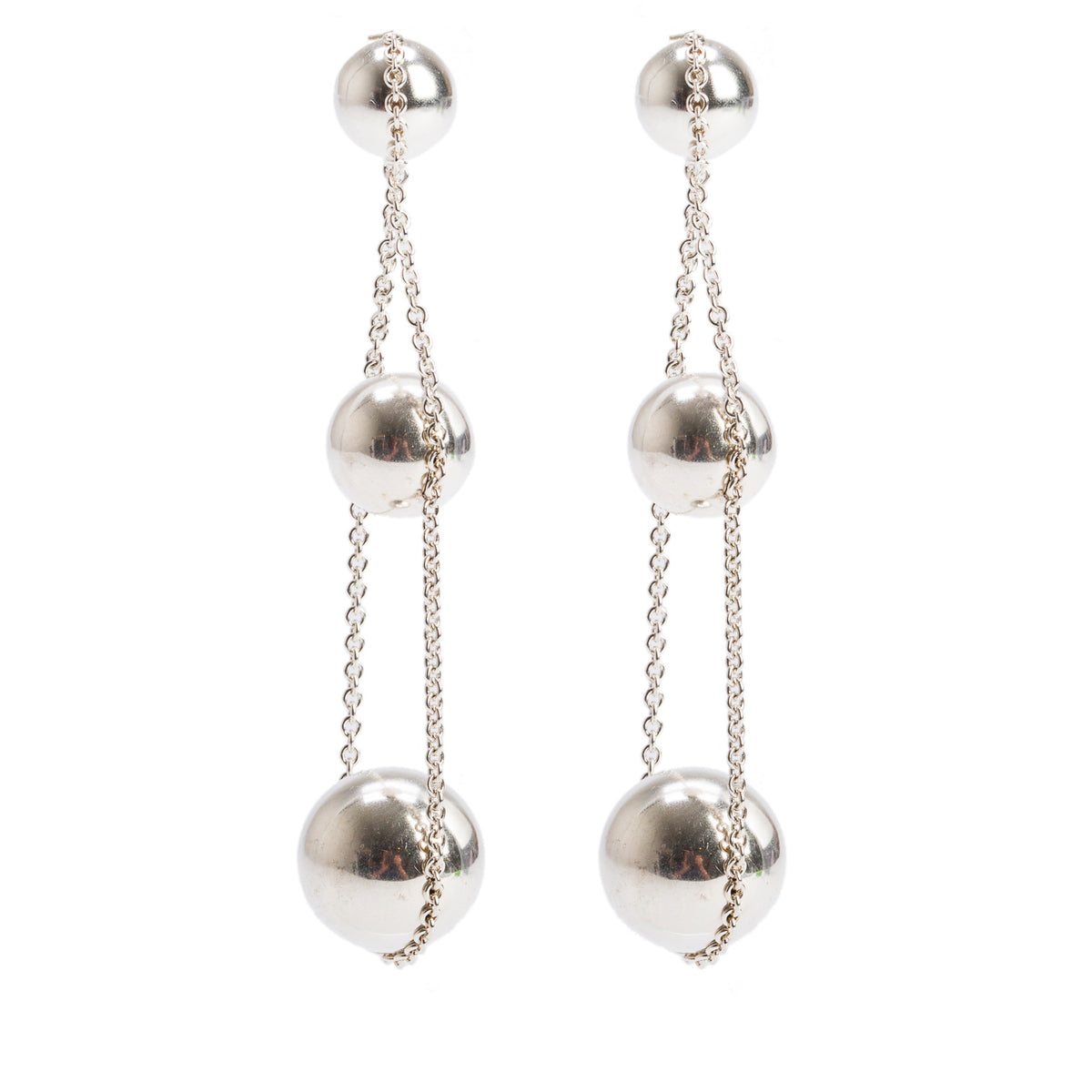 Tiffany & Co. Sterling Silver HardWear Triple Drop Earrings