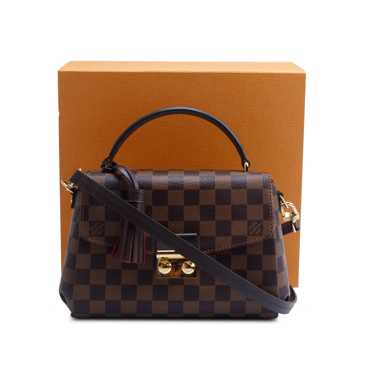Louis Vuitton Damier Ebene Croisette w/ Box & Strap