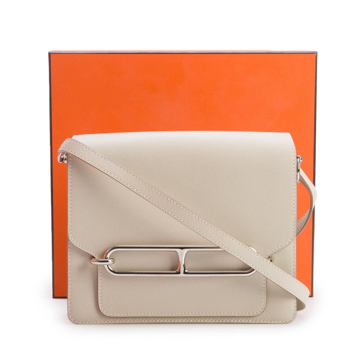 Hermes Beton Veau Evercolor Sac Roulis 23 w/ Box & Receipt
