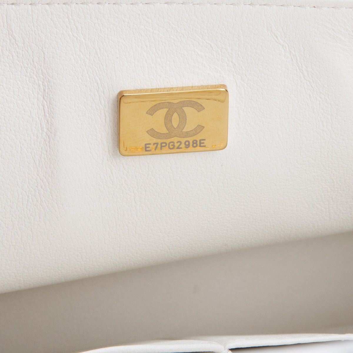 Chanel White Caviar Quilted Medium Double Flap Bag