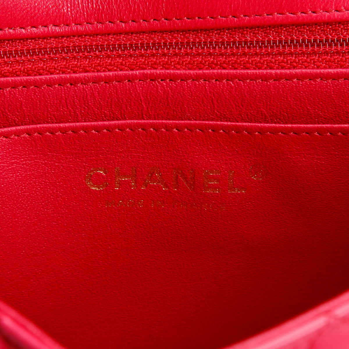 Chanel Pink Lambskin Quilted Mini Rectangular Flap Bag w/ Authenticity Card