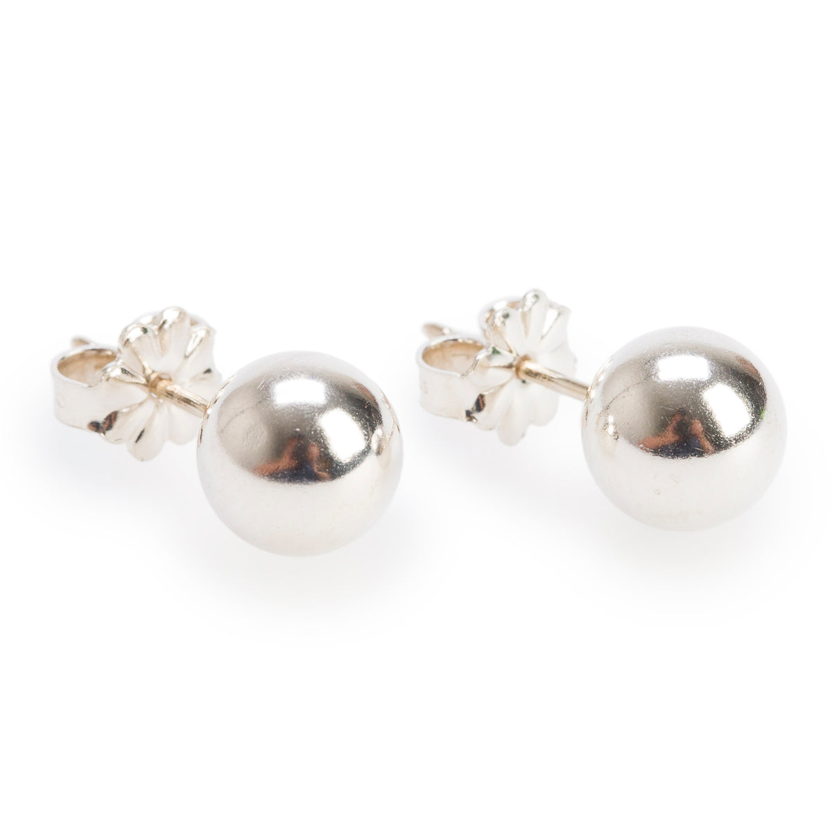 Tiffany & Co. Sterling Silver HardWear 8 MM Ball Earrings