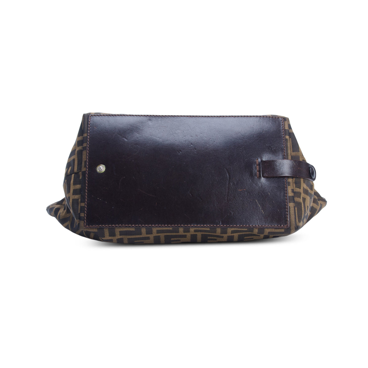 Fendi Brown Zucca FF Canvas Small Foldable Tote