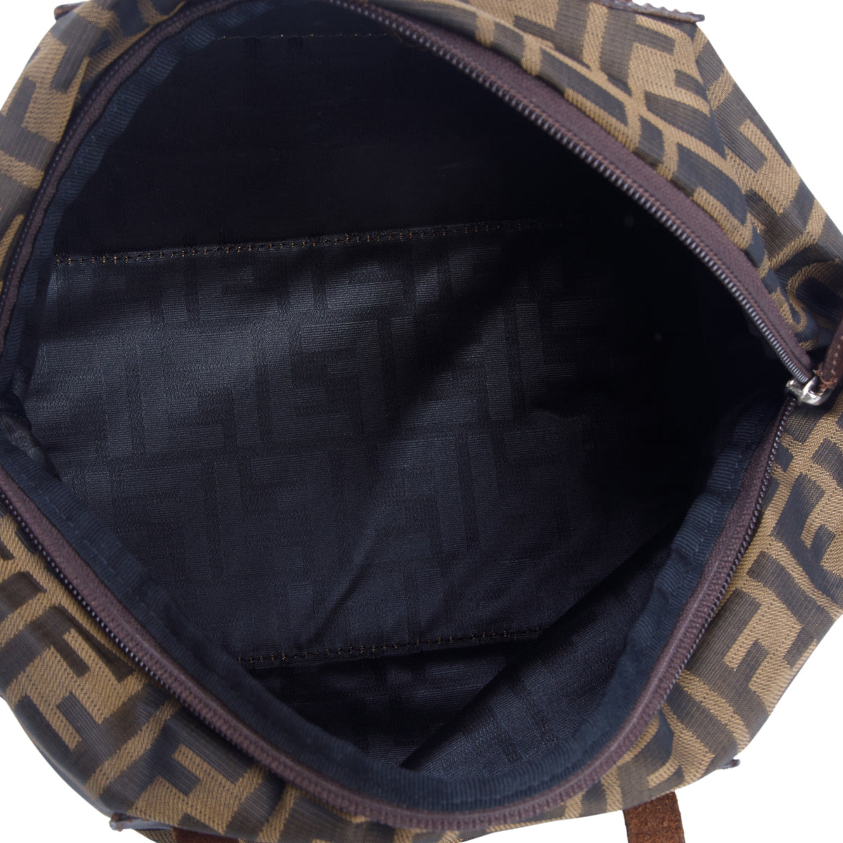 Fendi Brown Zucca FF Canvas Small Foldable Tote
