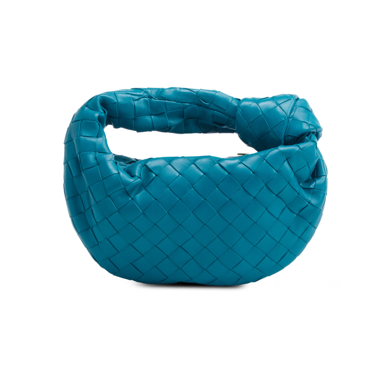 Bottega Veneta Teal Lambskin Intrecciato Mini Jodie