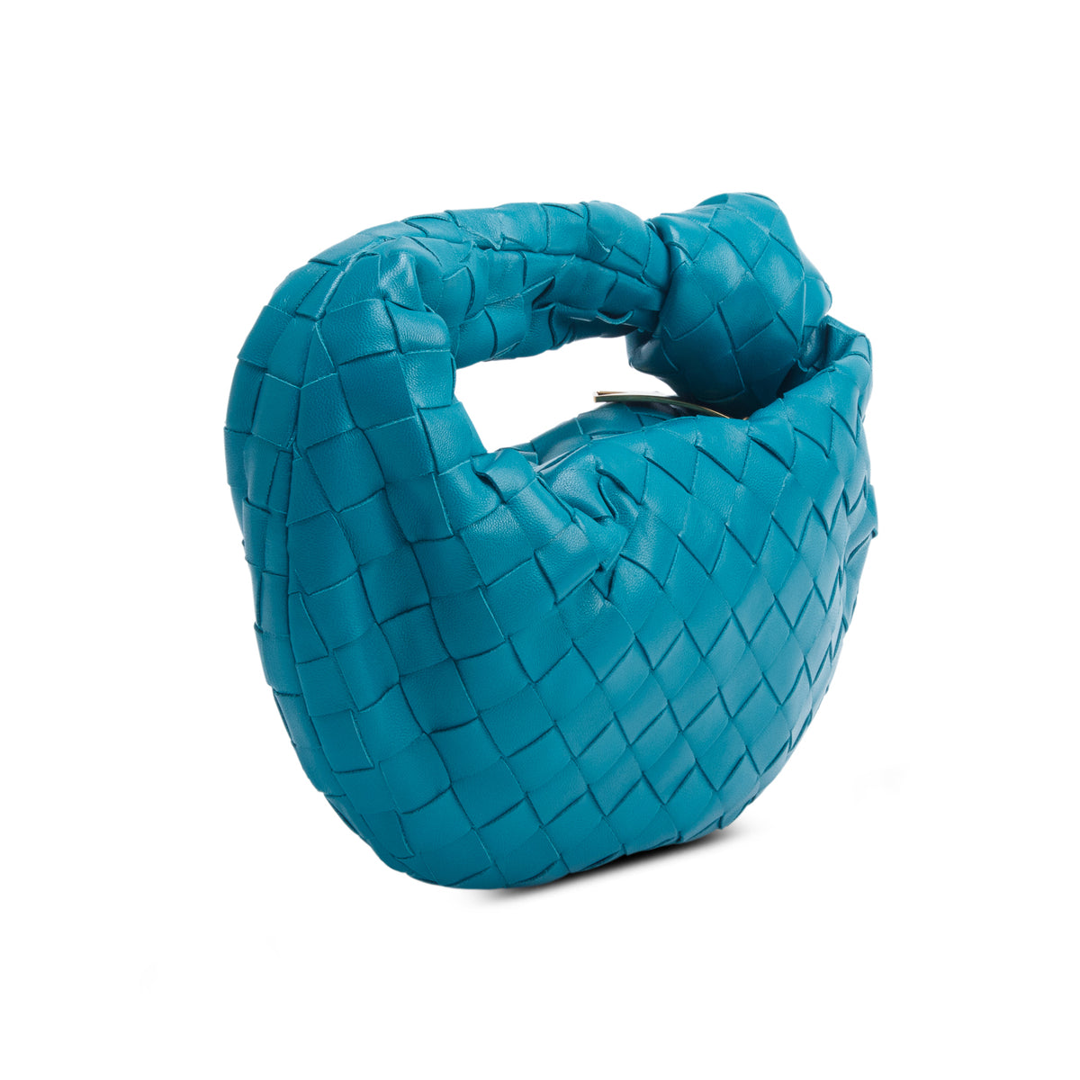 Bottega Veneta Teal Lambskin Intrecciato Mini Jodie
