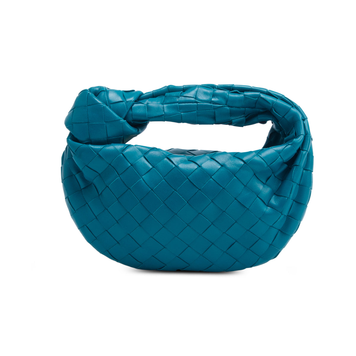 Bottega Veneta Teal Lambskin Intrecciato Mini Jodie