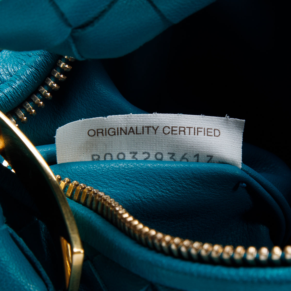 Bottega Veneta Teal Lambskin Intrecciato Mini Jodie