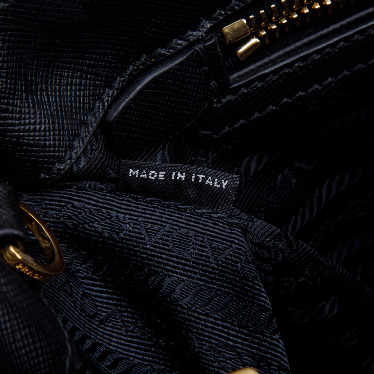 Prada Black Saffiano Lux Large Double Zip Galleria Tote w/ Strap