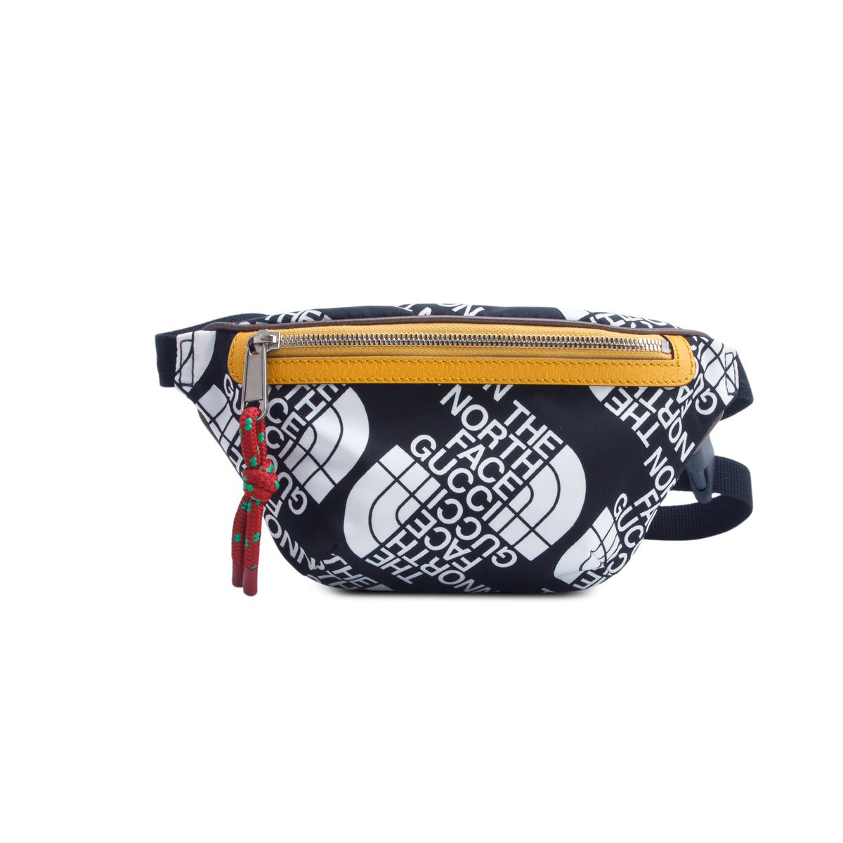Gucci x The North Face Black Econyl Nylon Logo Belt Bag w/ Box