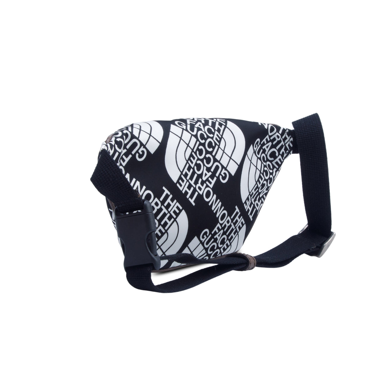 Gucci x The North Face Black Econyl Nylon Logo Belt Bag w/ Box