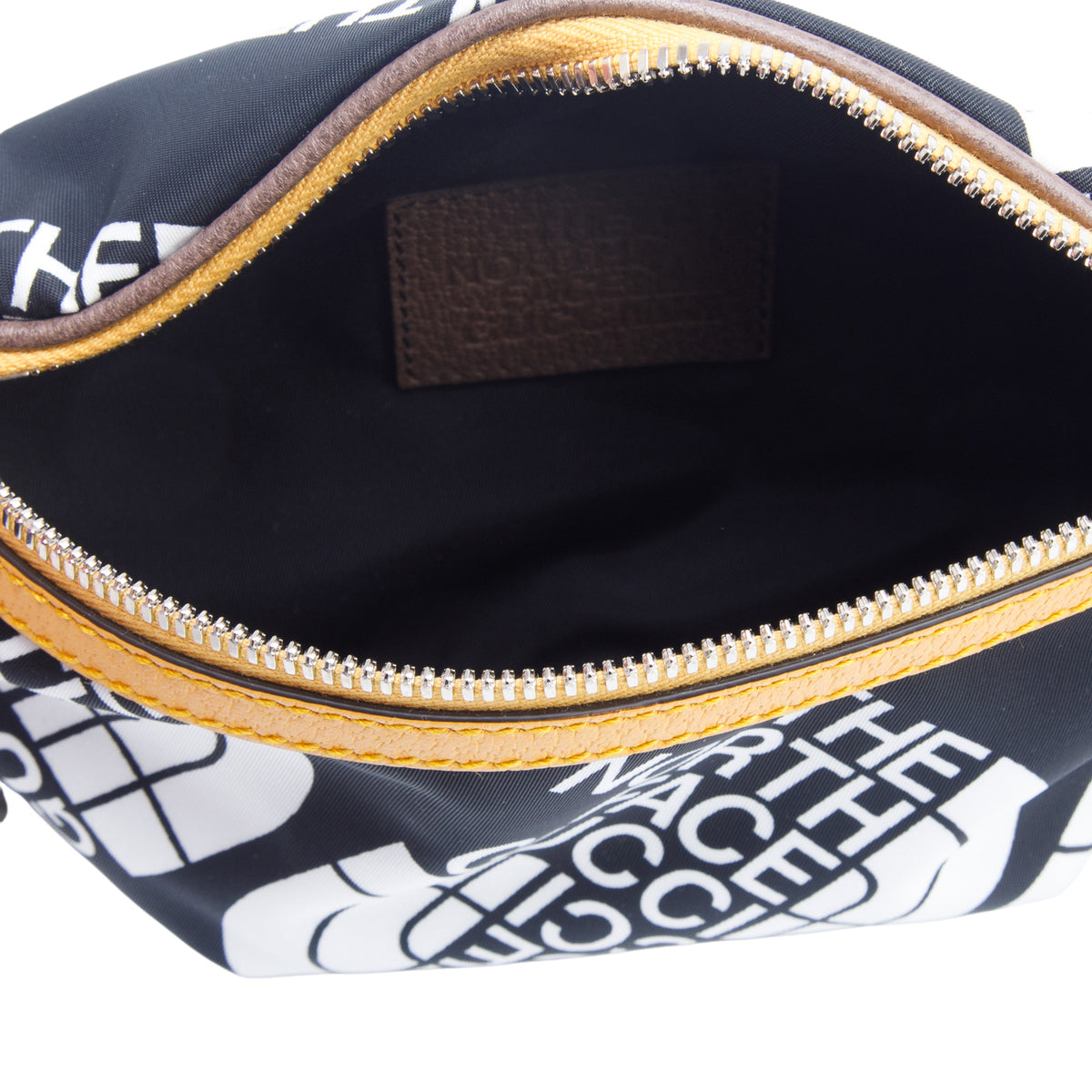 Gucci x The North Face Black Econyl Nylon Logo Belt Bag w/ Box