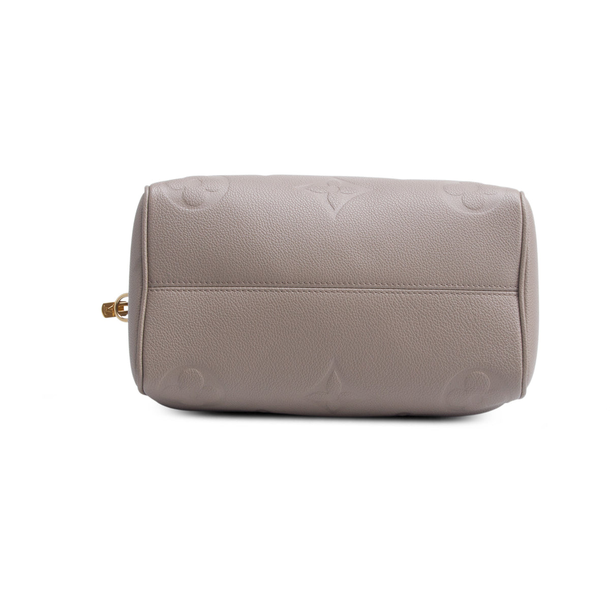 Louis Vuitton Turtledove Monogram Empreinte Leather Speedy Bandouliere 25 w/ Strap
