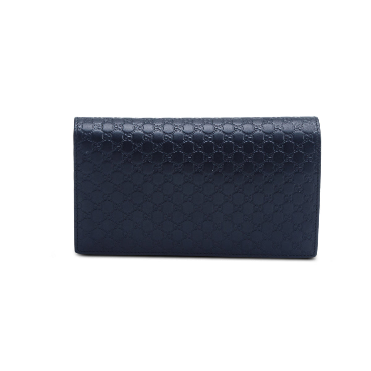 Gucci Black Soft Signature Leather Crossbody Wallet