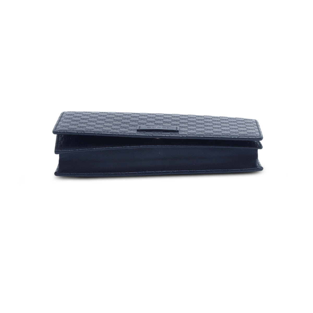 Gucci Black Soft Signature Leather Crossbody Wallet