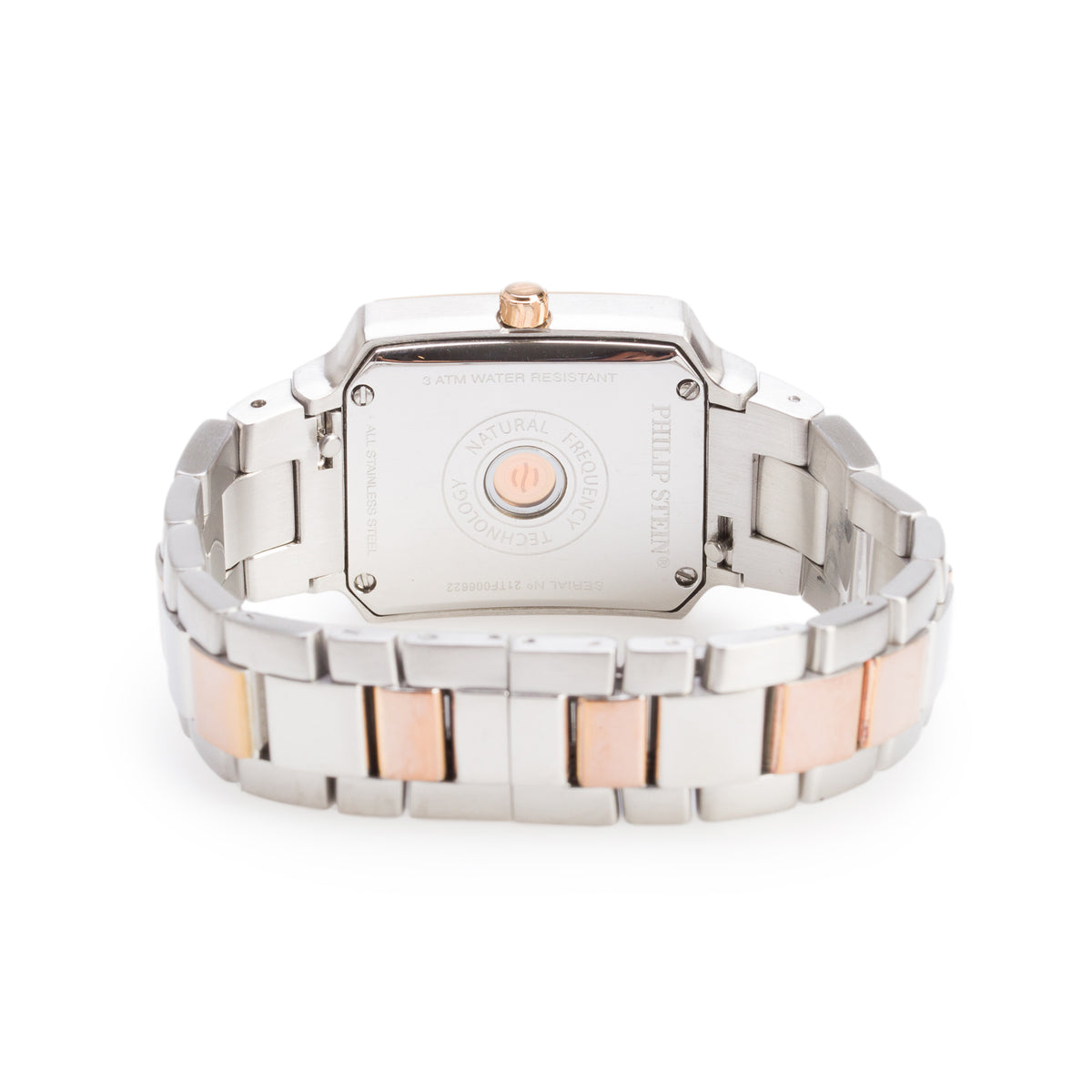 Philip Stein Gold Plated & Stainless Steel Classic Signature Watch Mother of Pearl Dial