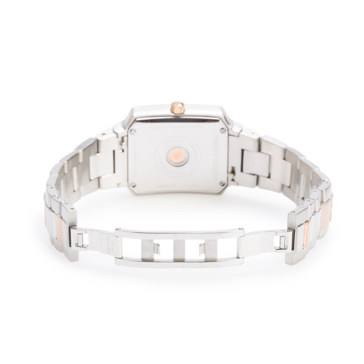 Philip Stein Gold Plated & Stainless Steel Classic Signature Watch Mother of Pearl Dial