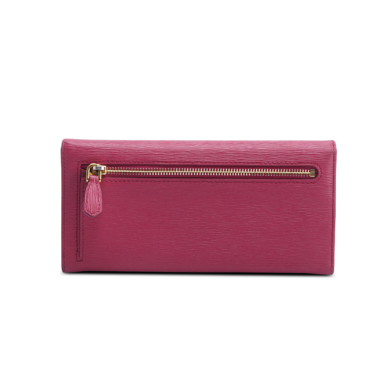 Prada Pink Vitello Move Continental Flap Wallet w/ Box, Insert & Authenticity Card