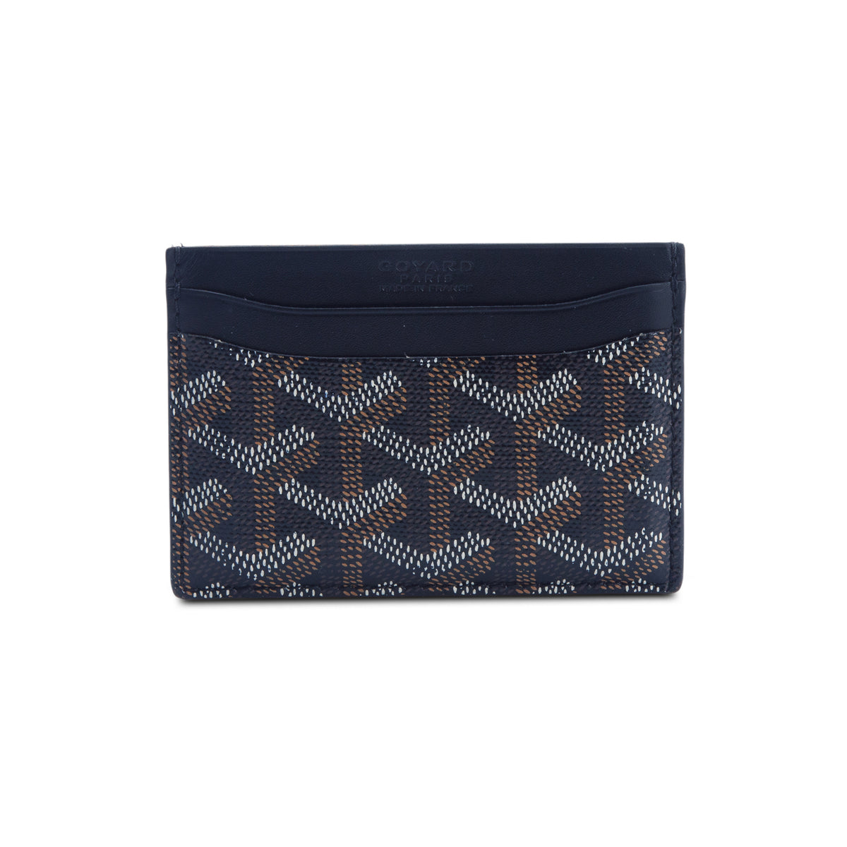 Goyard Black Leather & Coated Canvas Saint Sulpice Card Holder