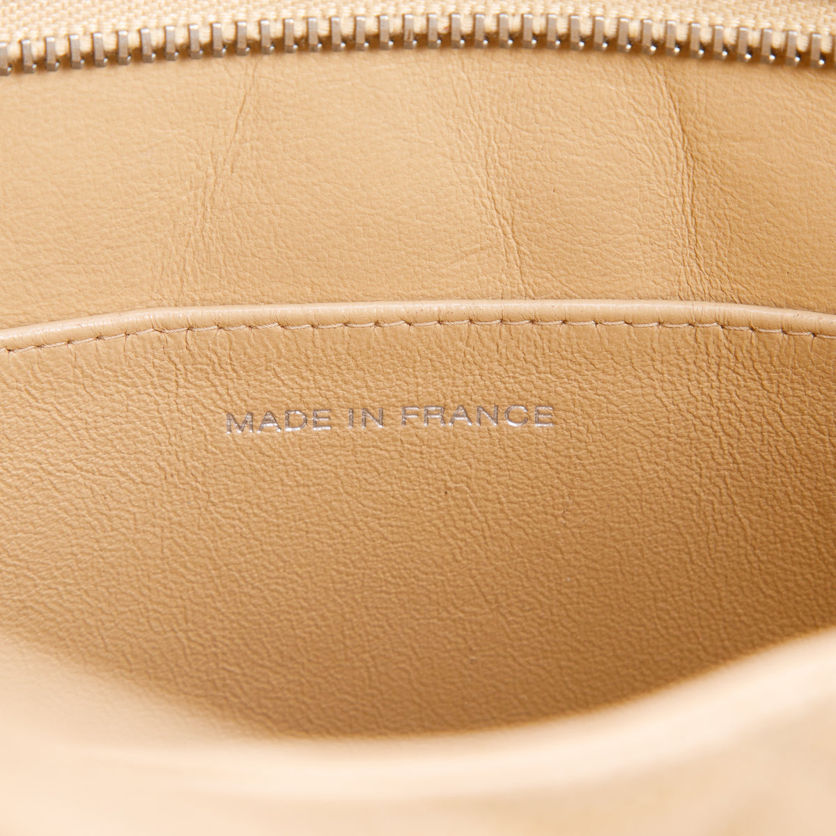 Chanel Vintage Beige Quilted Caviar Leather Medallion Tote