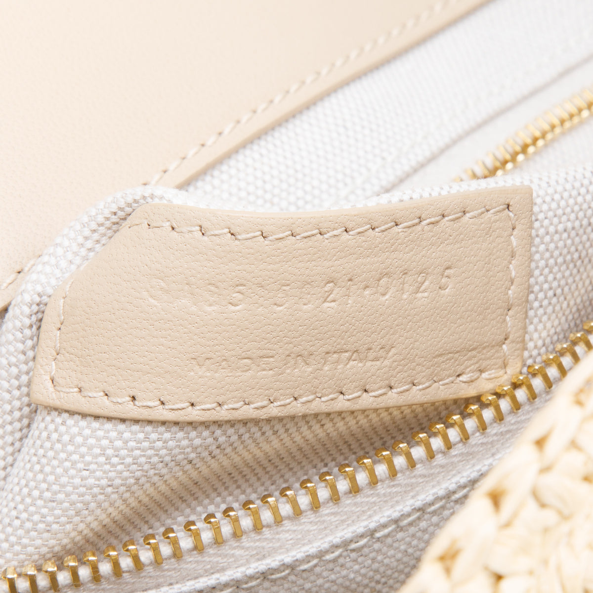 Saint Laurent 2025 Neutral Raffia Medium Jamie Shoulder Bag