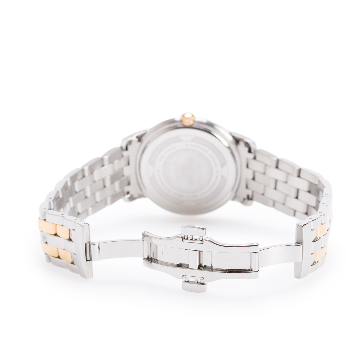 Tissot Two-Tone Stainless Ballade III 39 MM Quartz Watch Silver Dial