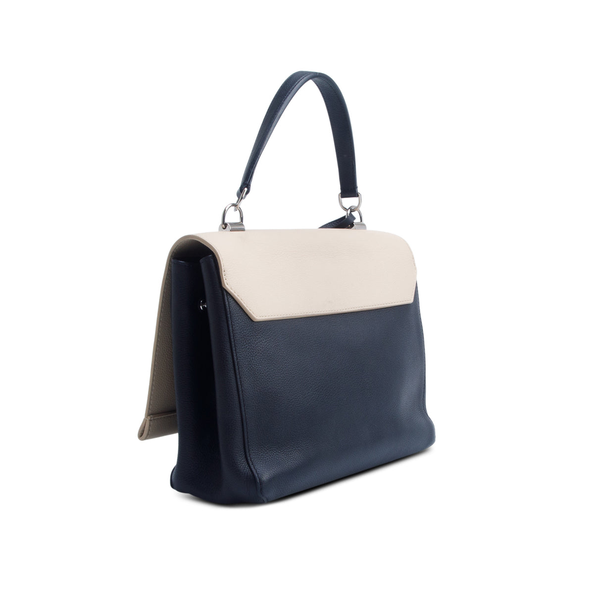 Louis Vuitton Beige/Black Calfskin My Lockme II Top Handle w/ Strap