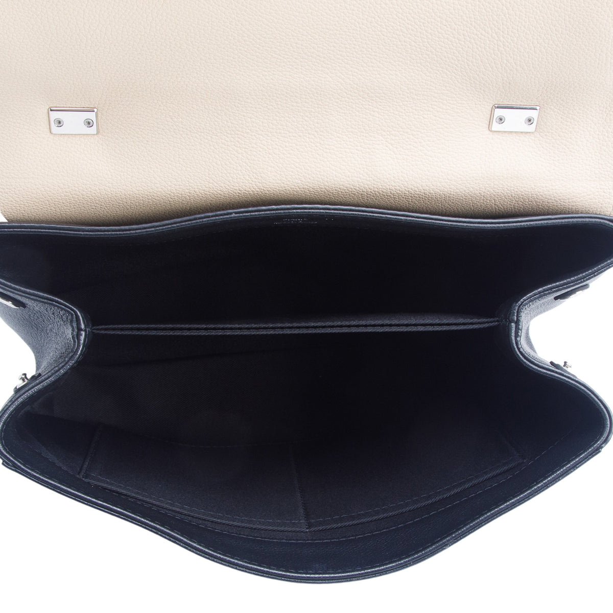 Louis Vuitton Beige/Black Calfskin My Lockme II Top Handle w/ Strap