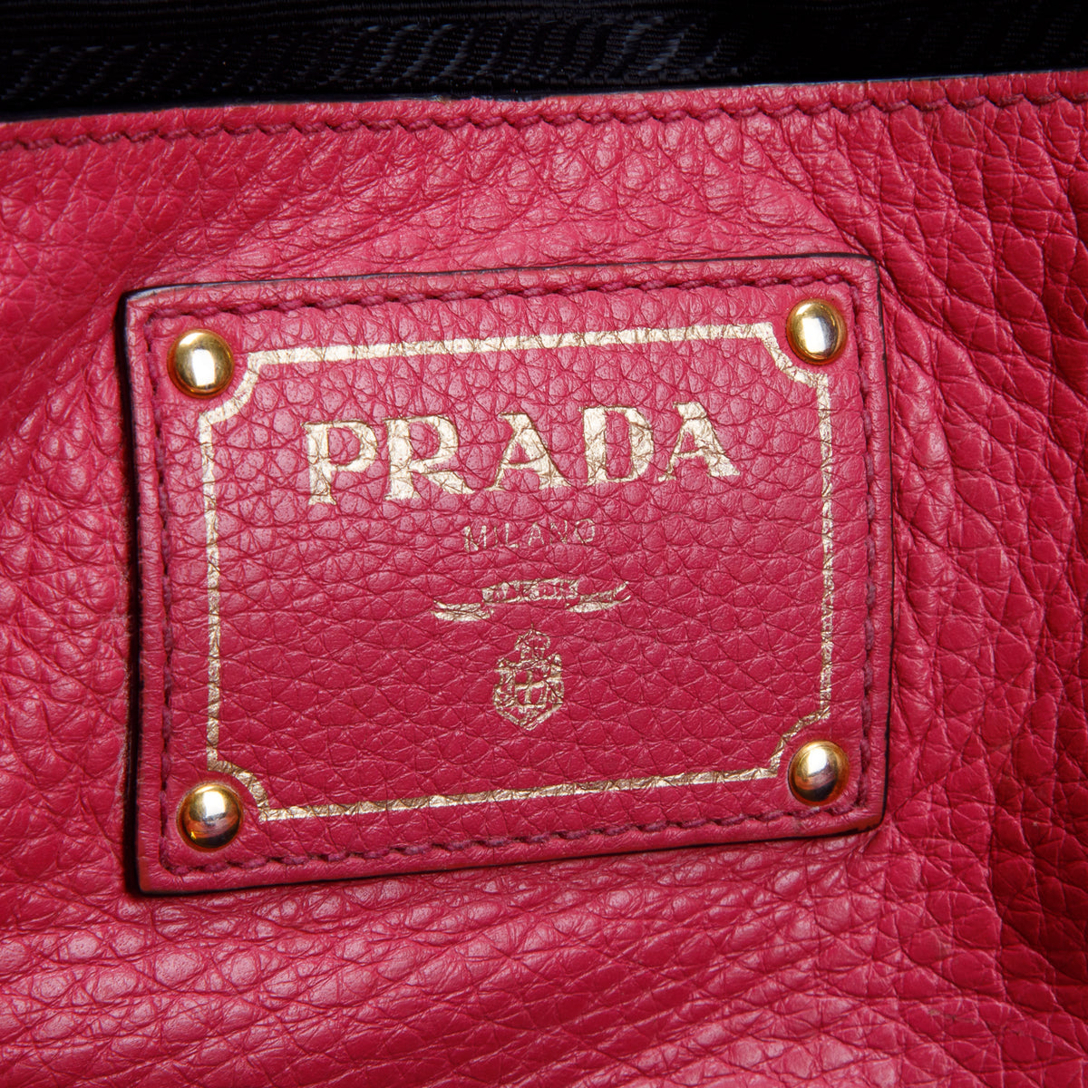 Prada Pink Vitello Daino Leather Pocket Zip Tote w/ Strap