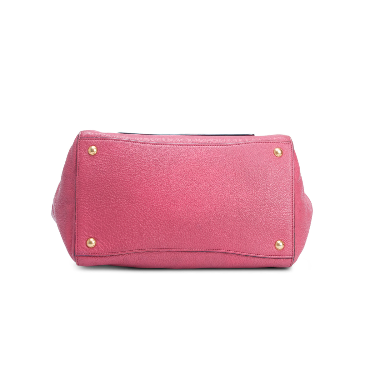 Prada Pink Vitello Daino Leather Pocket Zip Tote w/ Strap