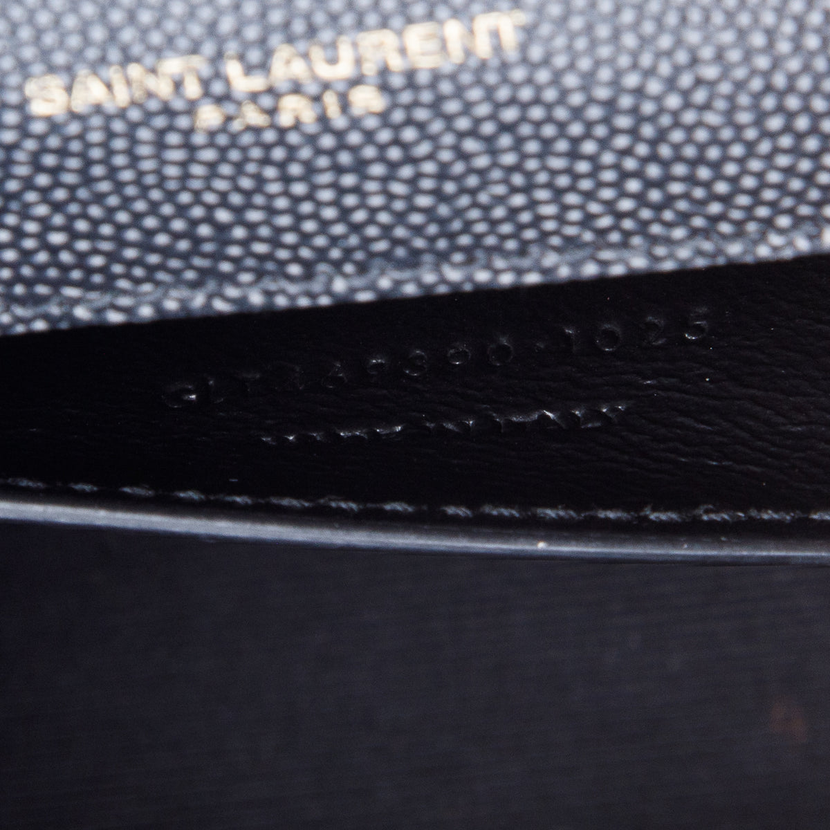 Saint Laurent 2025 Black Grain De Poudre Small Kate Chain Bag w/ Box & Receipt