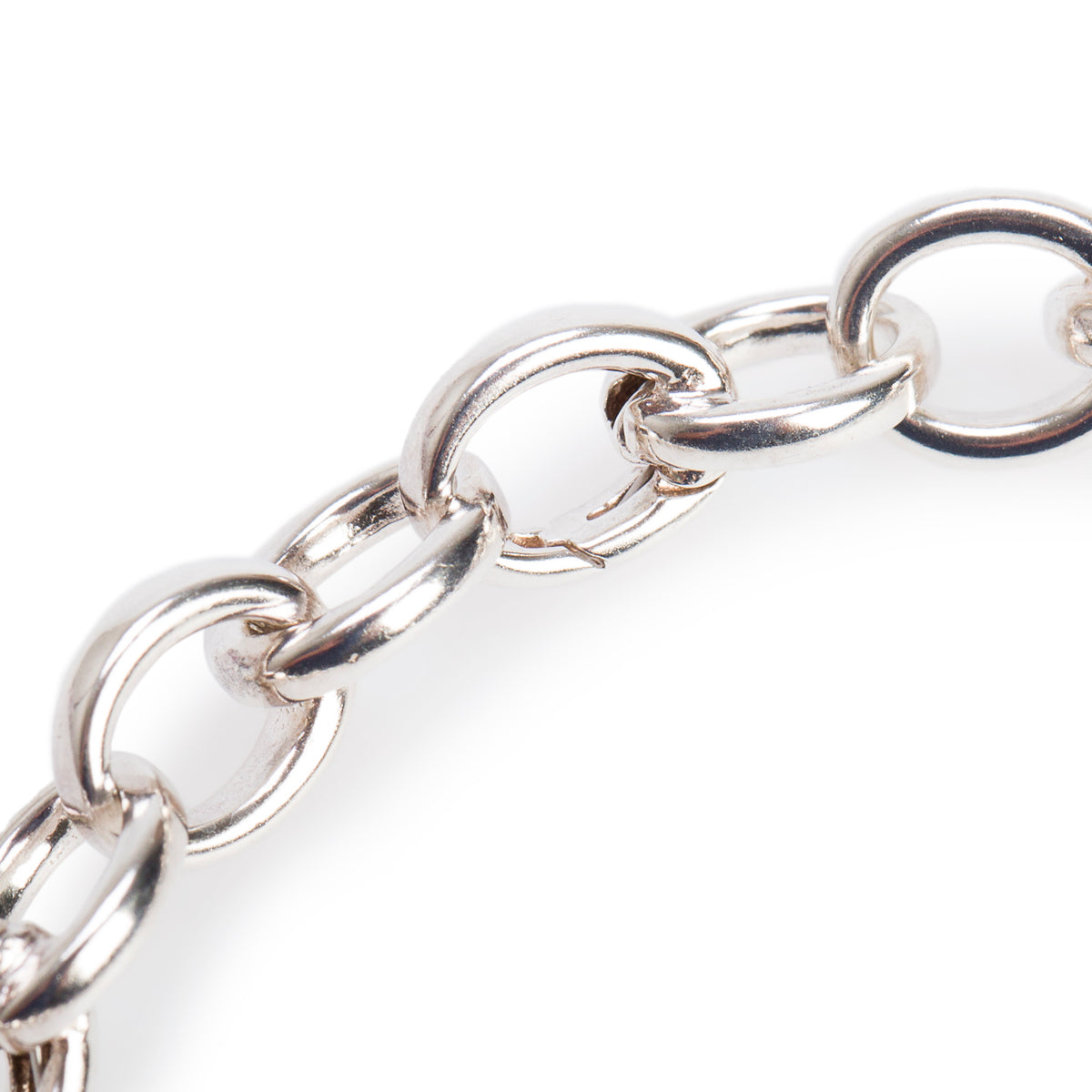 Tiffany & Co. Sterling Silver Oval Clasping Link Bracelet