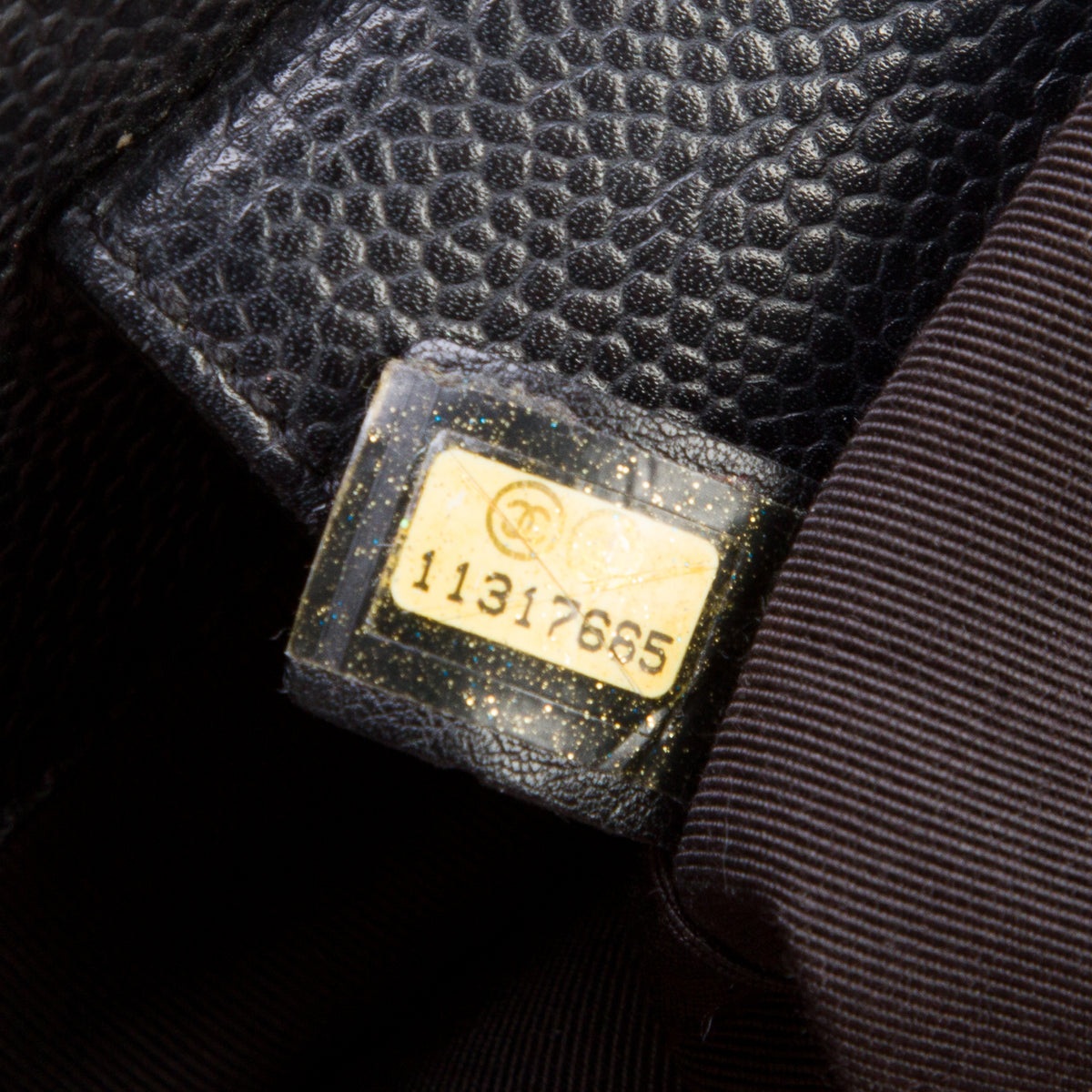 Chanel Black Caviar Quilted Petite Shopping Tote PST w/ Box & Authenticity Card