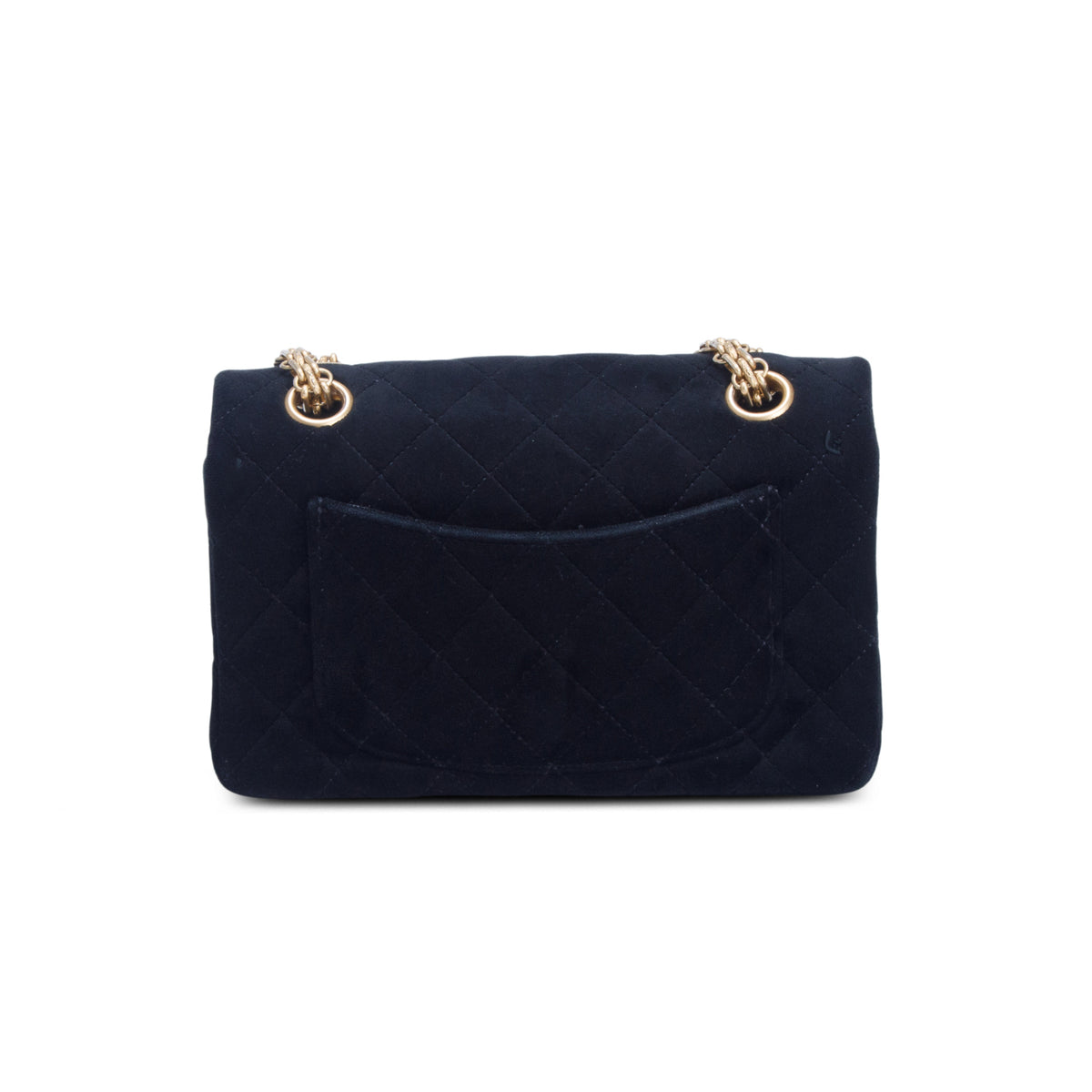 Chanel Black Velvet Quilted Mini 2.55 Reissue Flap w/ Authenticity Card