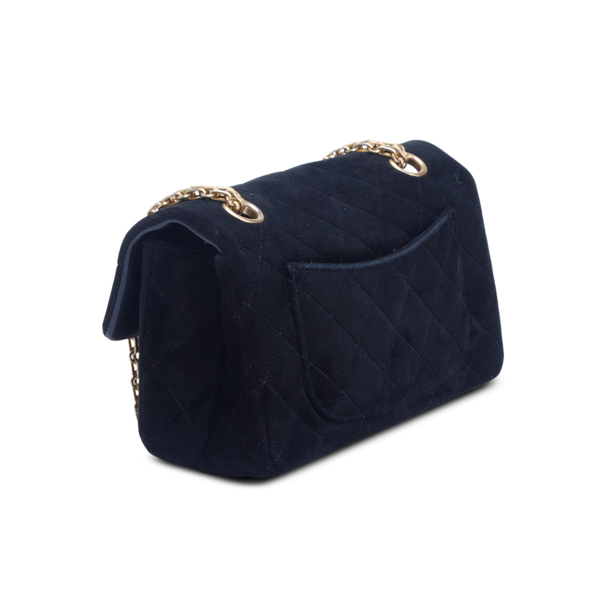 Chanel Black Velvet Quilted Mini 2.55 Reissue Flap w/ Authenticity Card