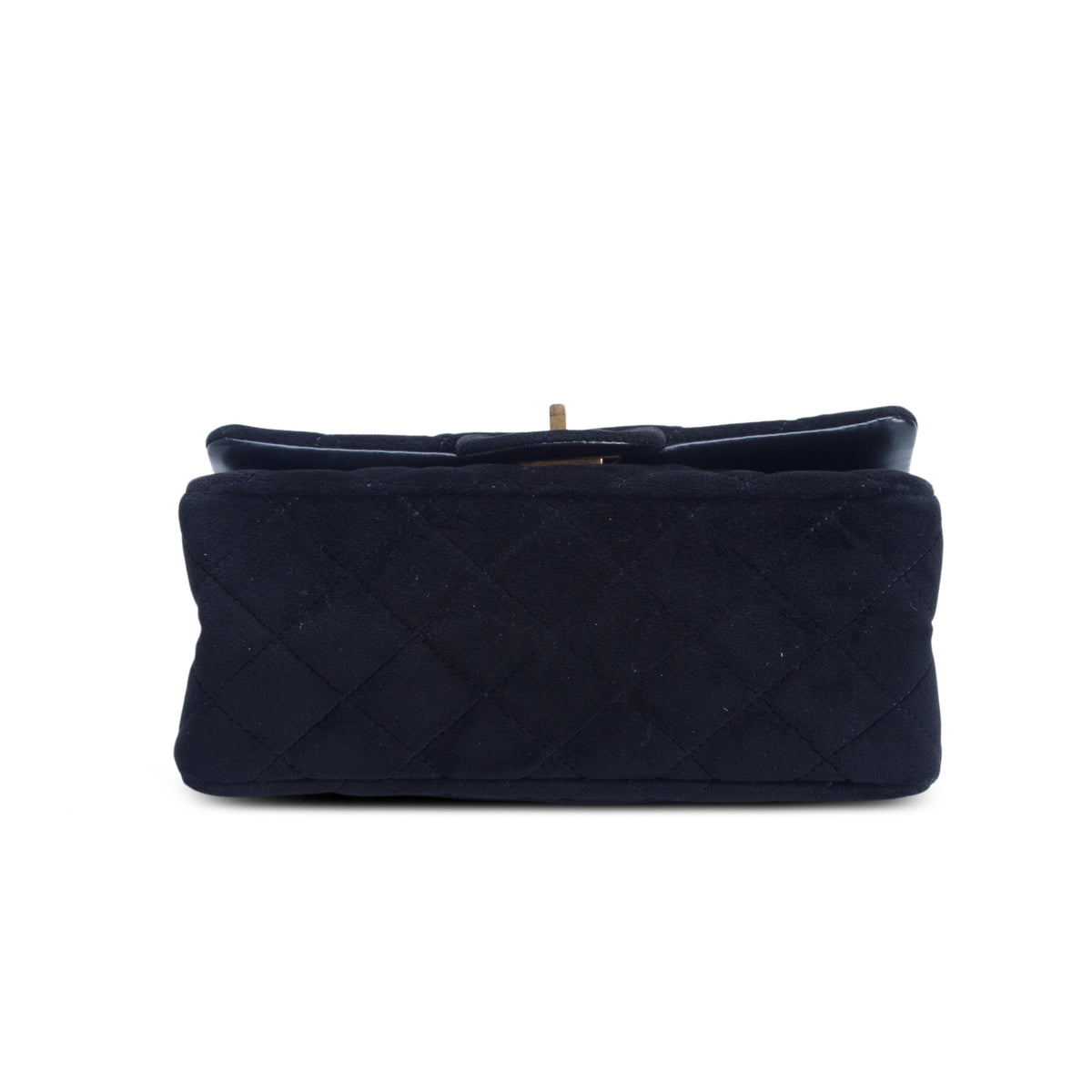 Chanel Black Velvet Quilted Mini 2.55 Reissue Flap w/ Authenticity Card