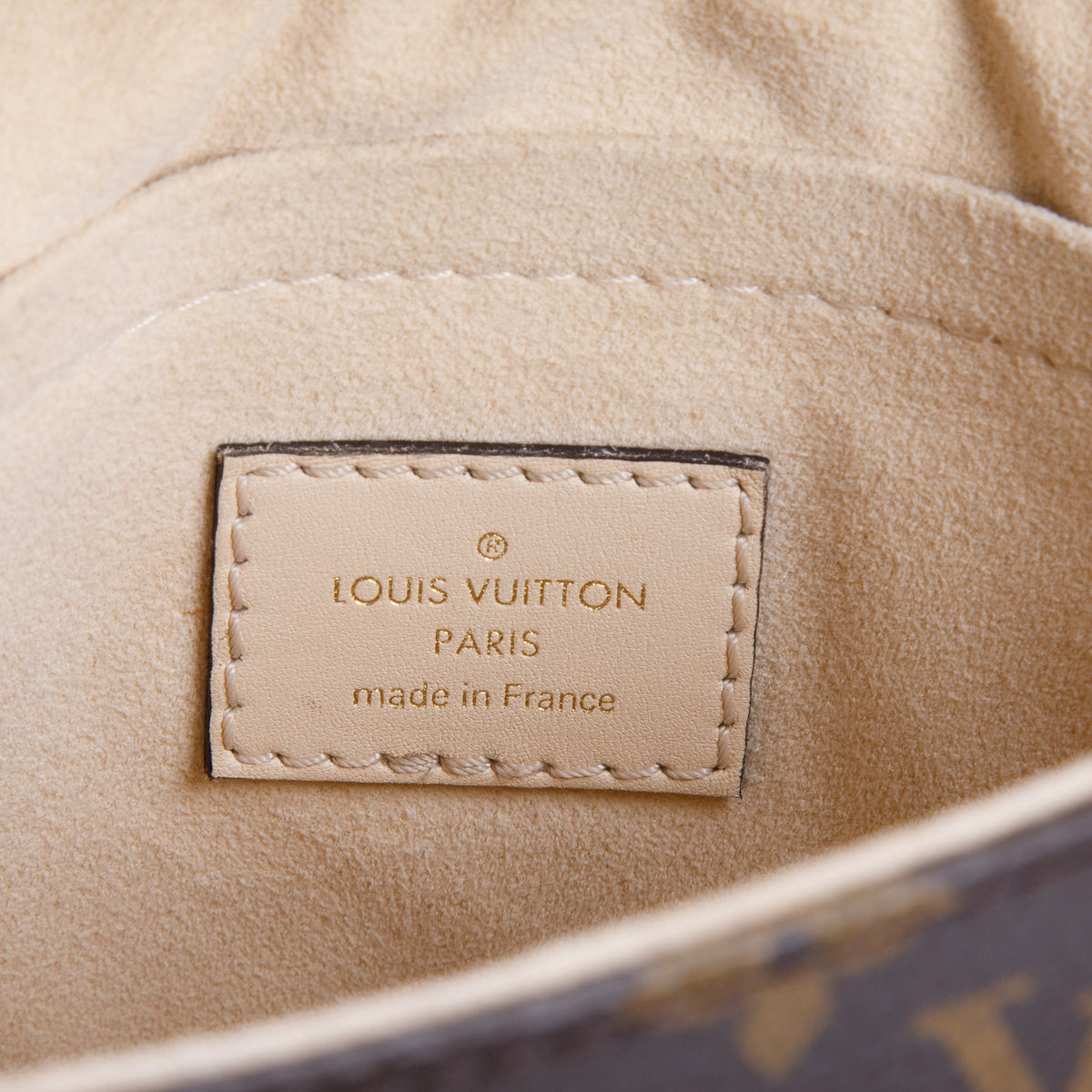 Louis Vuitton Monogram Cream Leather Locky BB w/ Strap
