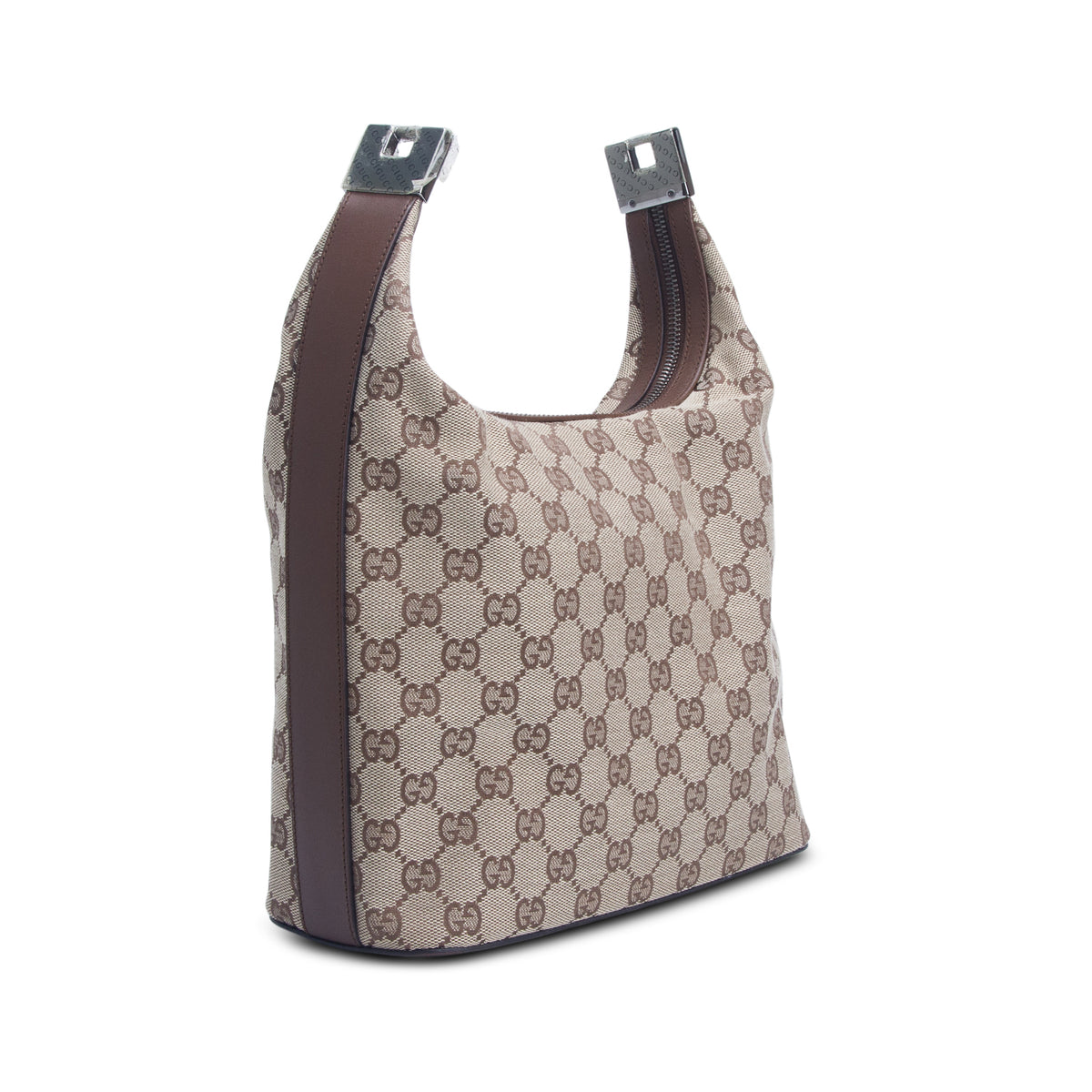 Gucci Monogram GG Clasp Hobo