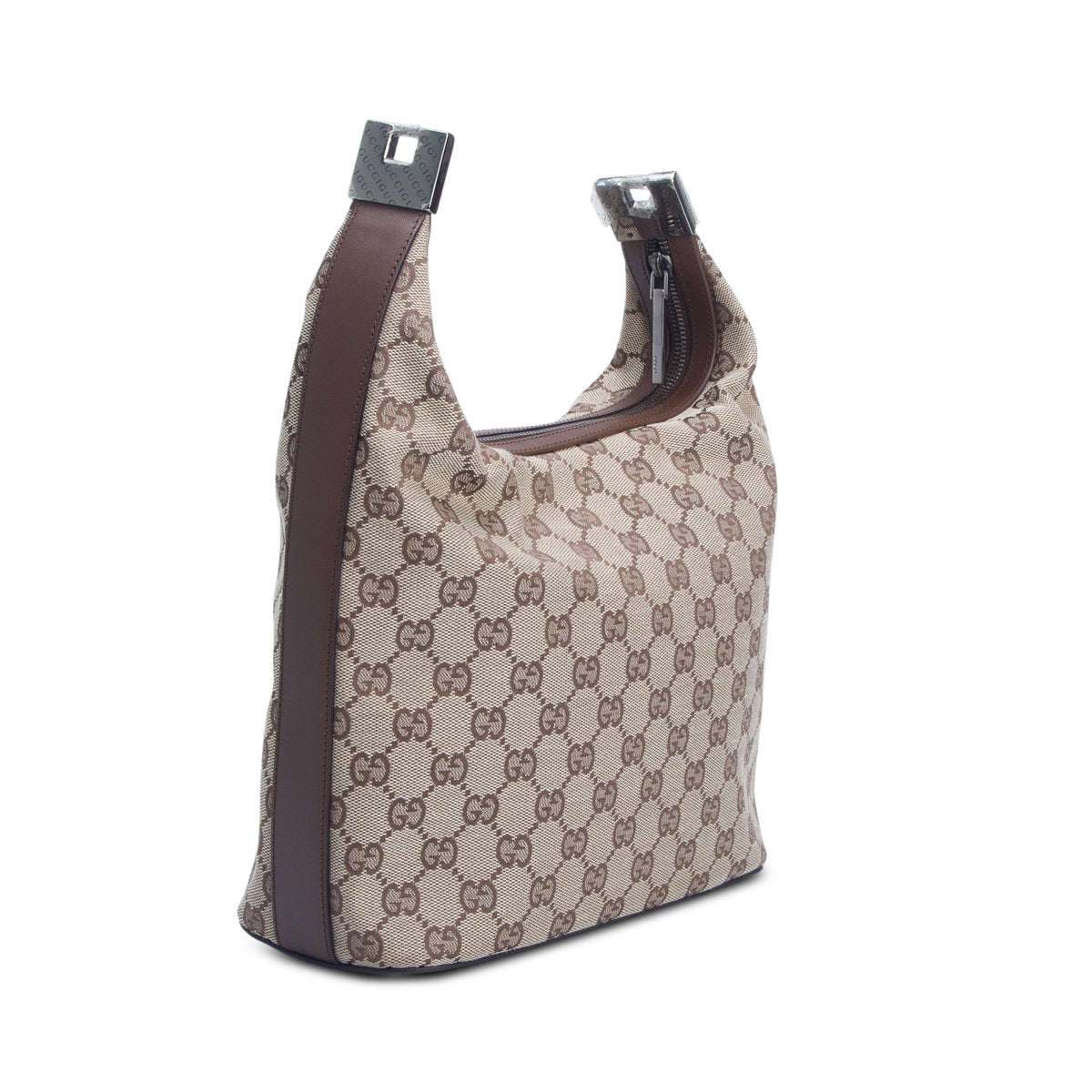 Gucci Monogram GG Clasp Hobo