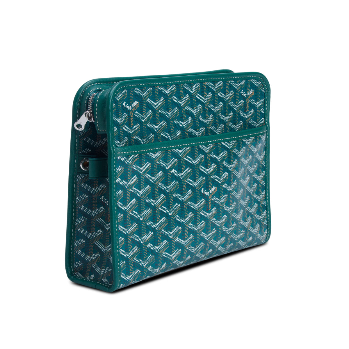 Goyard 2025 Green Goyardine Jouvence MM Toiletry Pouch