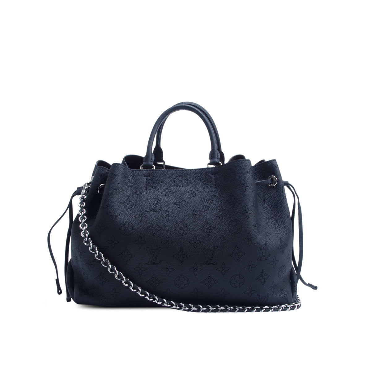 Louis Vuitton Black Monogram Mahina Bella Tote w/ Straps