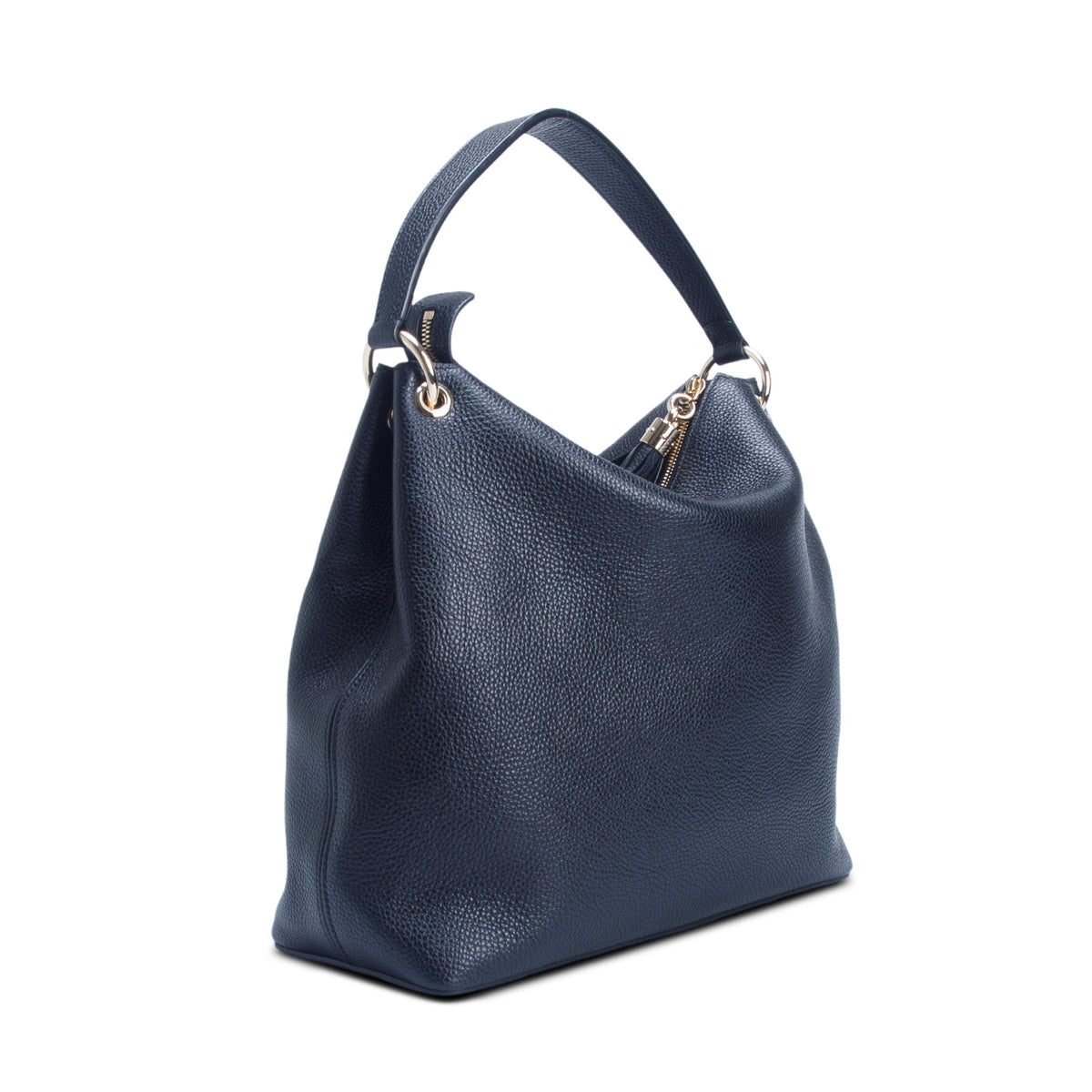 Gucci Black Pebbled Calfskin Leather Convertible Soho Hobo Bag w/ Box